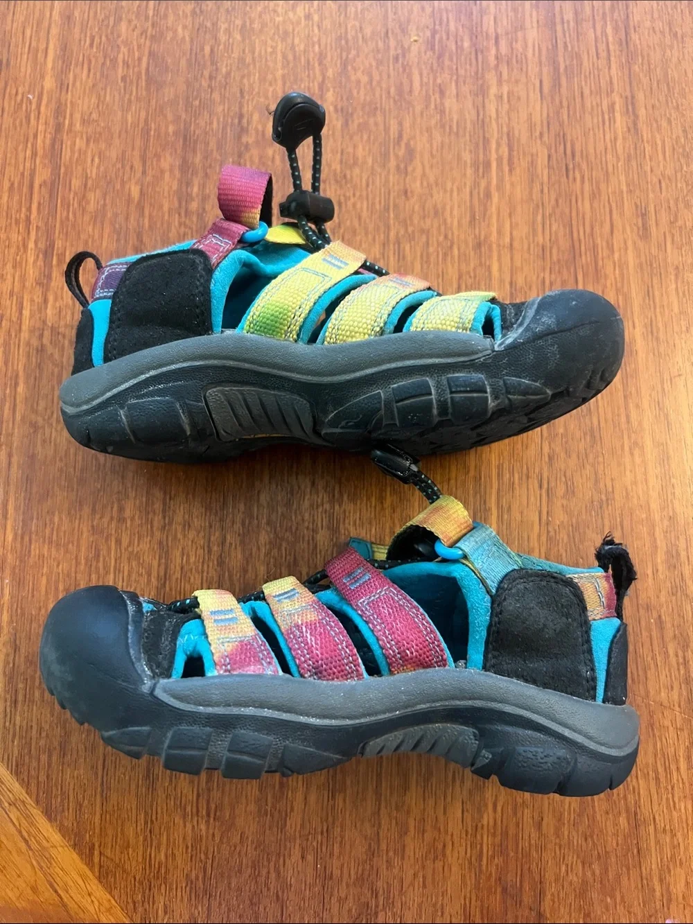 Kids Keen Multi-Color Outdoor Sandals - Rainbow Straps
